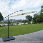 Parasol déporté 3 m — toile verte ou beige – Image 6