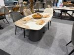 Table céramique Vernazza — blanc doré – Image 4