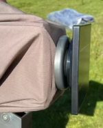 Parasol déporté aluminium 3 m — LED solaire, rotation 360° – Image 10