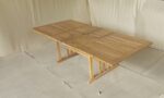 Table de jardin en teck extensible + 8 chaises empilables – Image 5