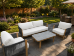 Salon de jardin Verona en aluminium — canapés et table basse