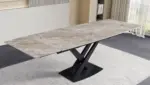 Table céramique extensible 180-260 cm — gris brun