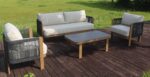 Salon de jardin Verona en aluminium — canapés et table basse – Image 4