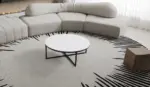 Table basse céramique blanc — 100 cm – Image 2