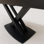 Table céramique extensible 180-260 cm — pierre sombre martelée – Image 8