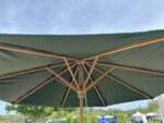 Parasol en teck 3 m — toile verte – Image 8