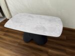Table céramique Vernazza — gris marbré brillant – Image 3