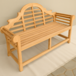 Banc de jardin en teck Lutyens – Image 2