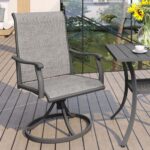 Ensemble repas d'extérieur 160 cm — table + 6 fauteuils pivotants – Image 6