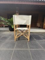 Fauteuil de jardin pliant en teck — style metteur en scène – Image 6