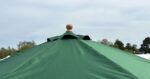 Parasol en teck 3 m — toile verte – Image 4