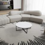 Table basse céramique blanc — 100 cm