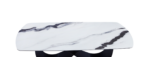 Table céramique Florence 240 cm — blanc & gris, pieds papillon – Image 4