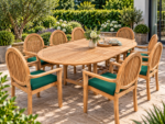 Salon de Jardin en Teck Extensible Ovale 8 Places – 180 à 240 cm – Image 2